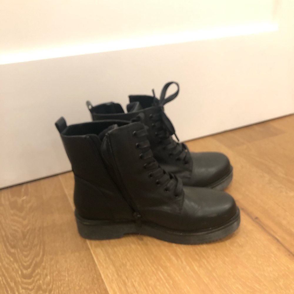Black Target Brand combat boots